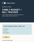 Family Budget + Bill Tracker